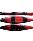 Cambridge Kayaks Adventure 350 sit in kayak in red black camo, one of the best sit in kayaks UK for river and sea fishing, designed for stability and recreational paddling