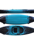 Cambridge Kayaks Herring single sit inside fishing kayak in black blue fade, stable and durable design for sea, river and lake touring with storage hatch and comfortable seating