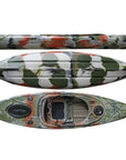 Cambridge Kayaks Herring single sit inside fishing kayak in jungle camouflage, durable design for angling, coastal paddling, touring and adventure use