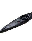 Side profile of the Cambridge Kayaks touring kayak in black, designed for touring performance and long-distance adventures.