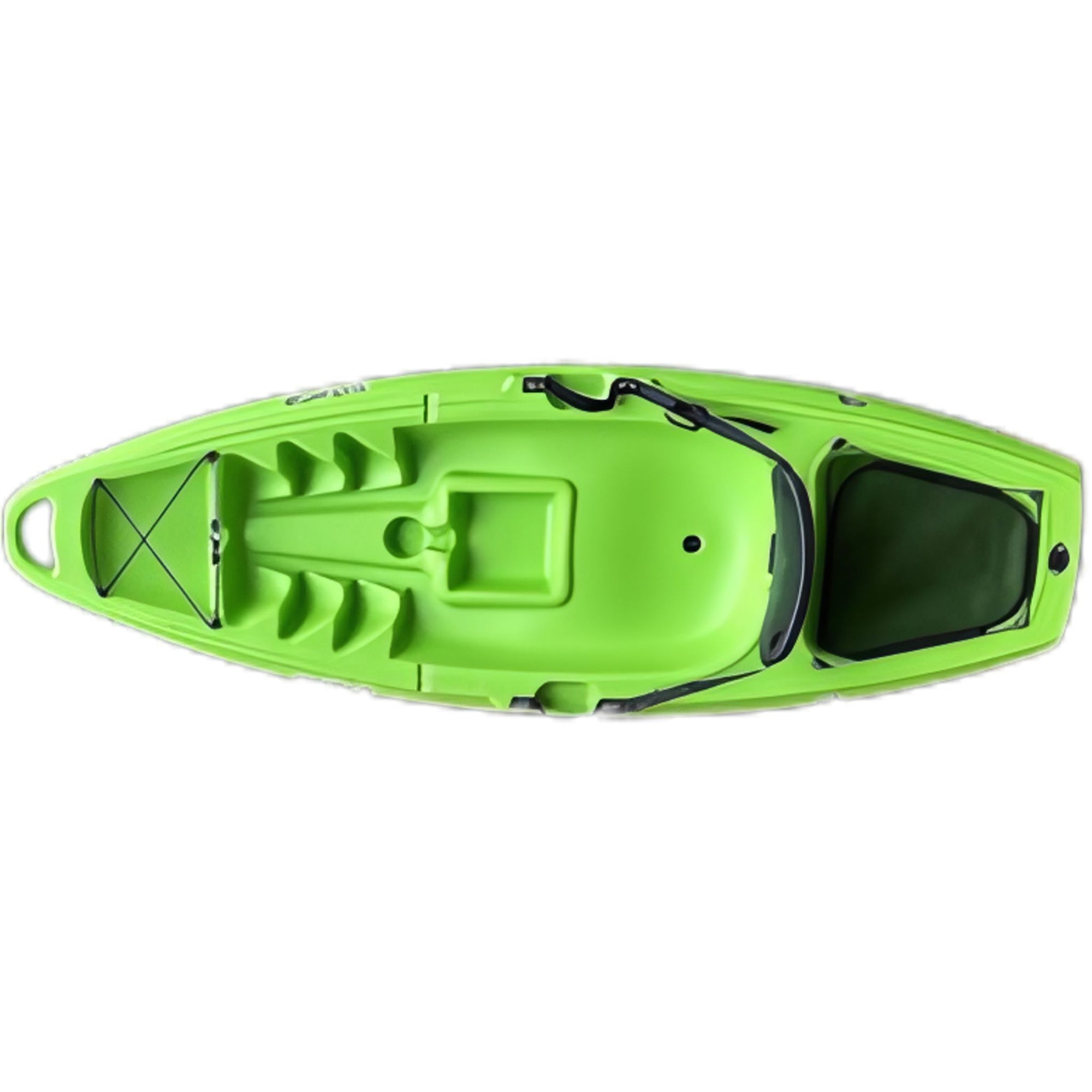 Green Cambridge Kayaks Trekker Junior sit on top kayak, fun and safe children's kayak for outdoor paddling.