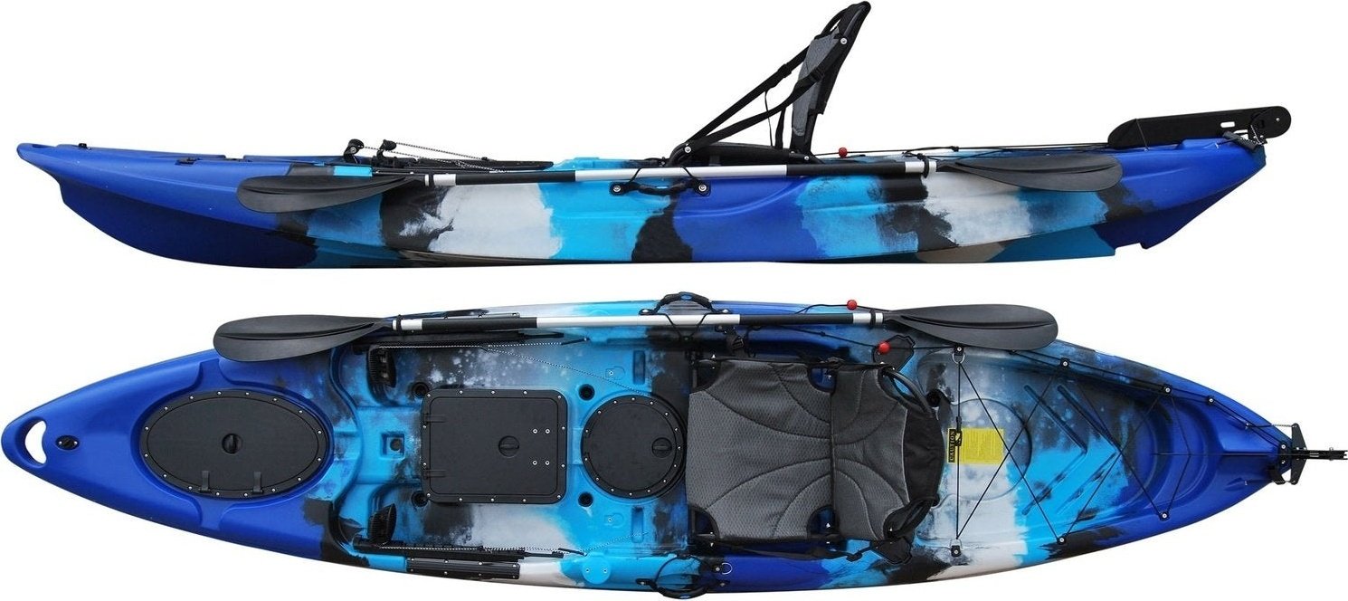 Cambridge Kayaks Barracuda Fishing Kayak With Fishing Chair - Blue