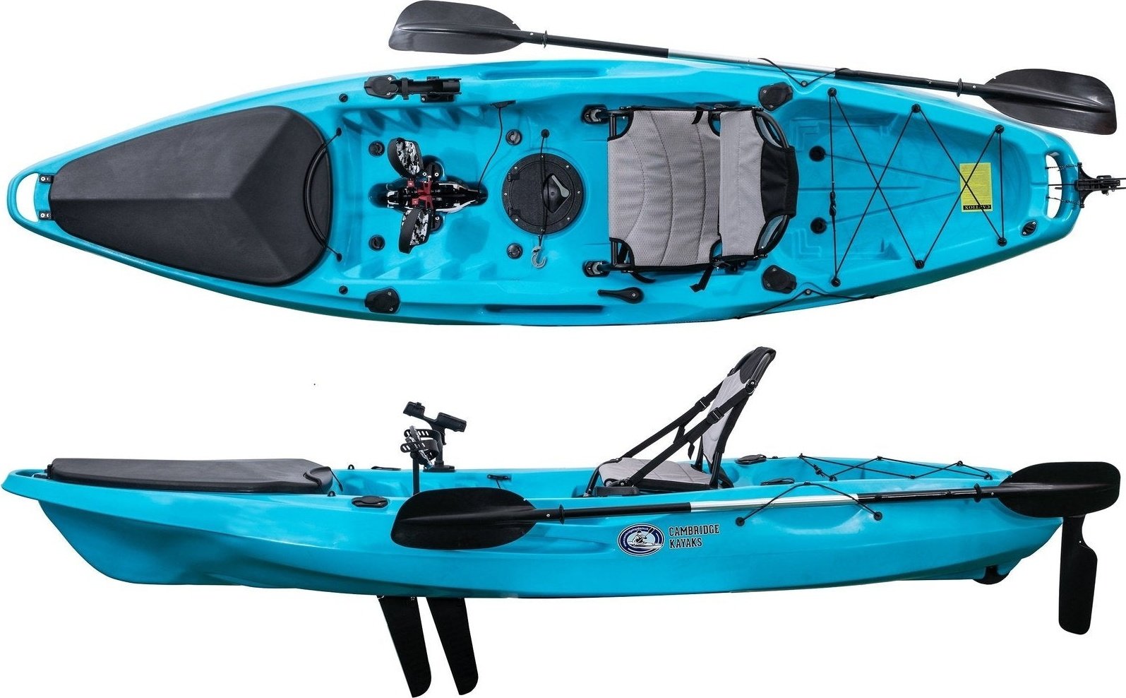Cambridge Kayaks Marlin Pedal Drive Kayak - Light Blue