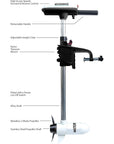 Watersnake ASP Electric Kayak Motor – Lightweight 12V Trolling Motor 24lb