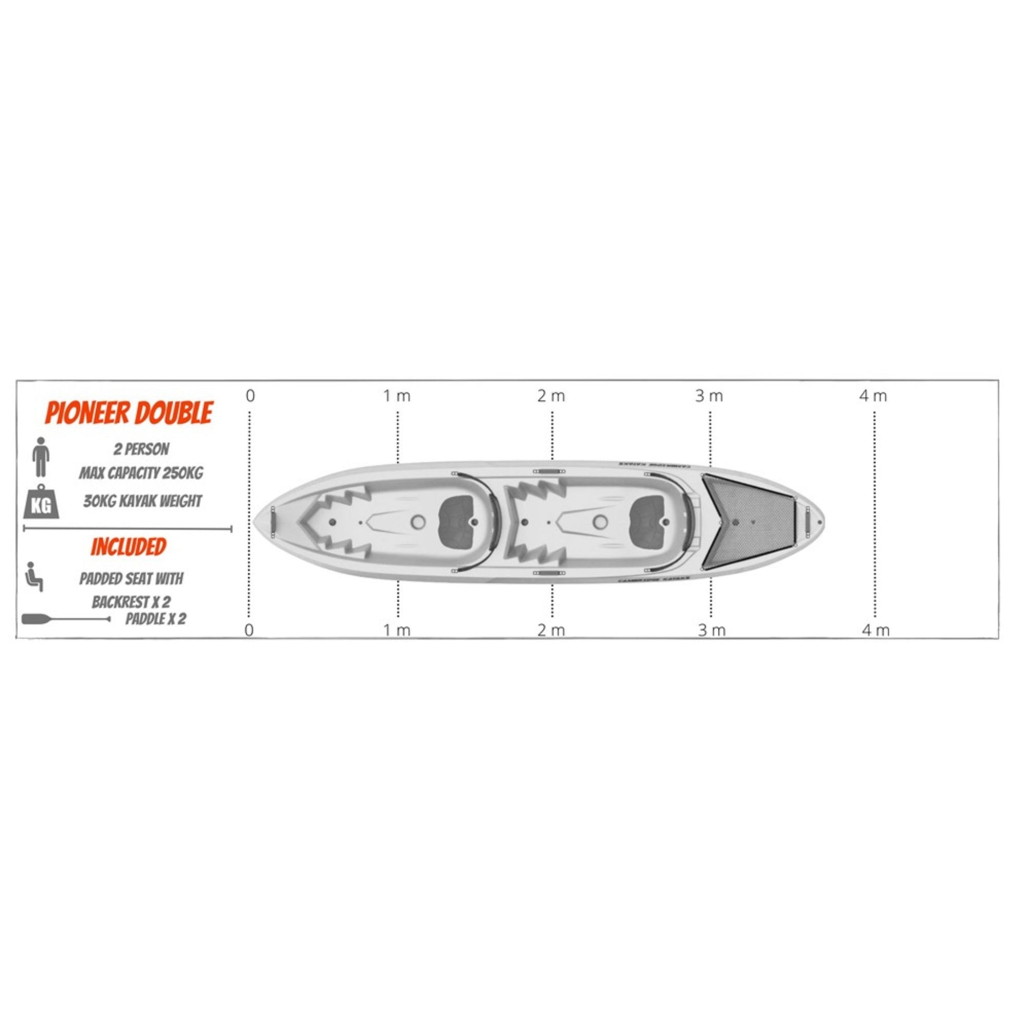 Cambridge Kayaks Pioneer II Double Sit on Top Kayak