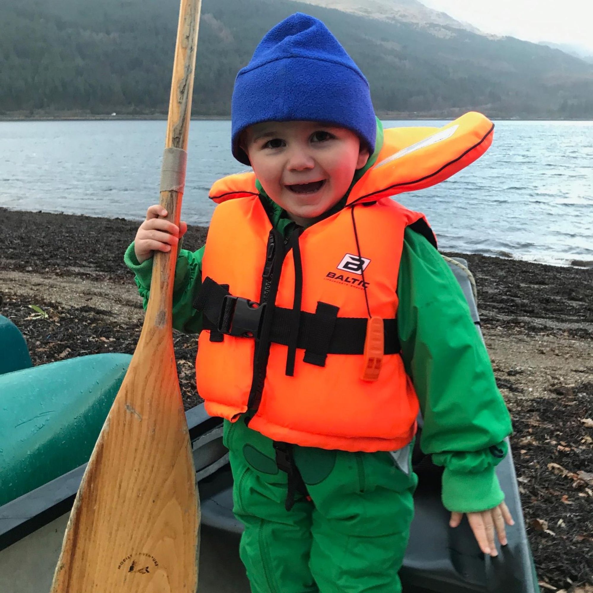 Baltic child life jacket orange side profile foam flotation vest for watersports