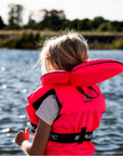 Baltic child flotation jacket with buoyancy collar to keep airway above water