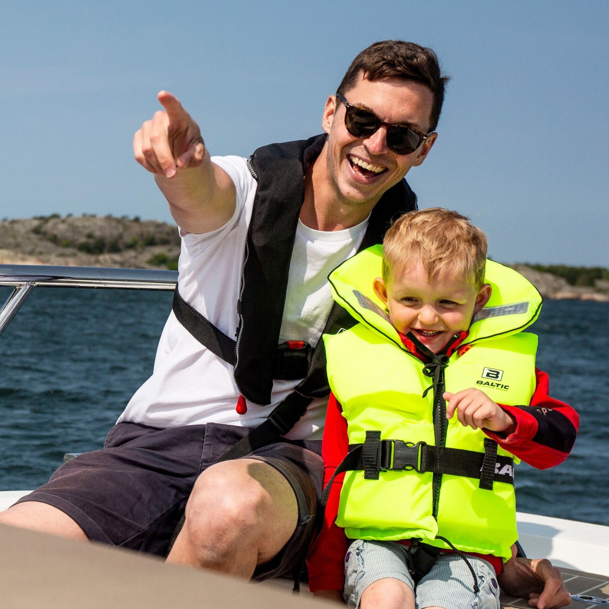 Baltic toddler life jacket yellow 3-15kg high buoyancy safety vest for babies and young children