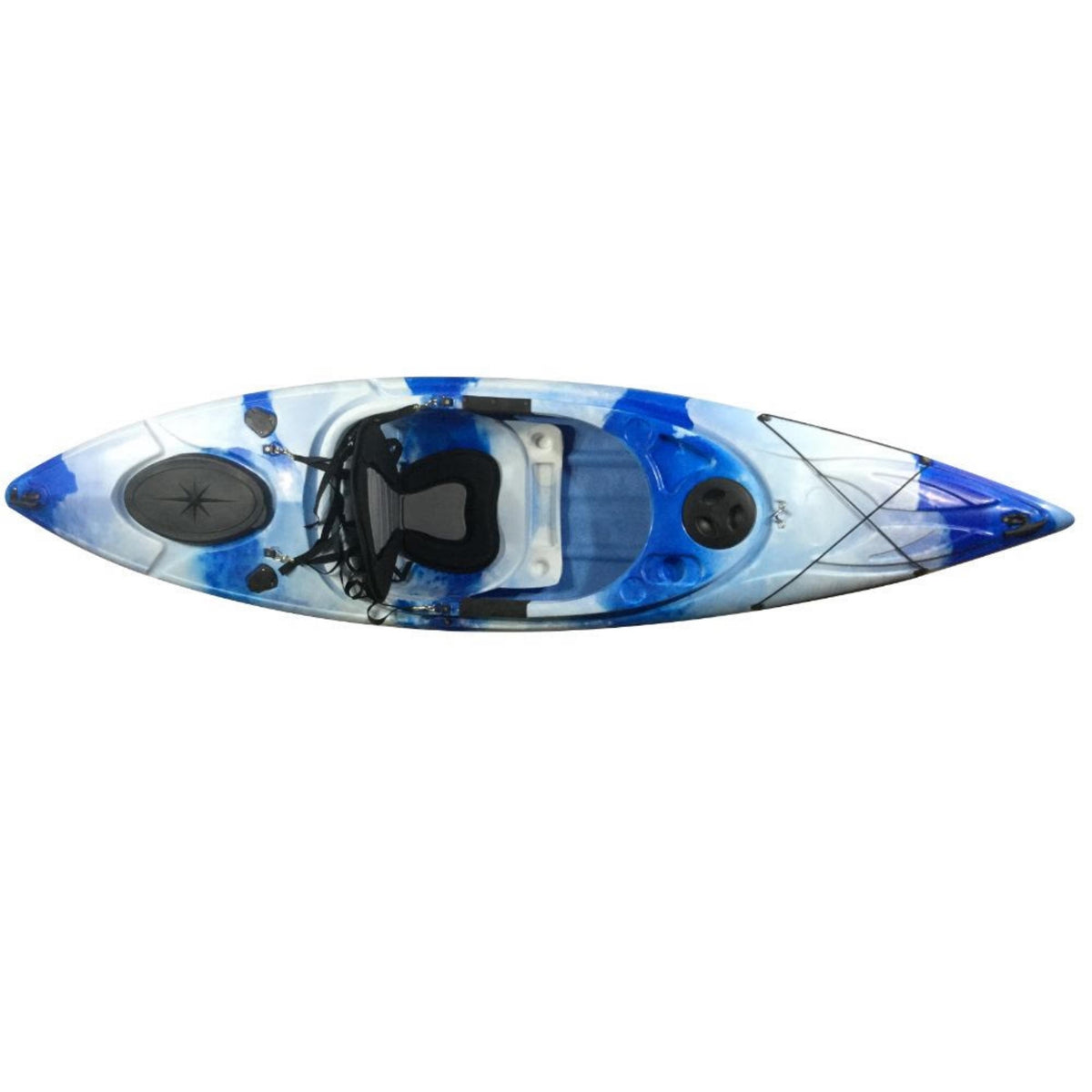 Clearance Zone 0039 Blue/White Camo Discontinued Herring Single Sit Inside Kayak