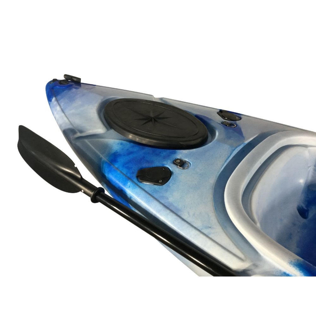 Clearance Zone 0039 Blue/White Camo Discontinued Herring Single Sit Inside Kayak
