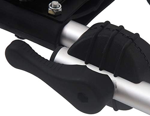 Close-up of the Cambridge Kayaks 1st Edition Folding J Bars roof rack mounting attachment showing secure fitting.