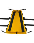 Back view of the Cambridge Kayaks Access Deck Bag displaying the attachment straps and fastening points that allow the bag to be firmly secured to a kayak deck.