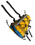 Side view of the Cambridge Kayaks Access Deck Bag highlighting the durable clips, zip entry, and reinforced seams designed for marine use and long-lasting performance.