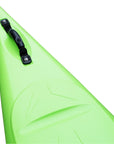 Bow carry handle on Cambridge Kayaks Adventure 350 touring kayak designed for easy lifting and transport.