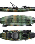Cambridge Kayaks Discovery 10ft Pro Fishing Kayak in jungle camo. Rugged and reliable fishing kayak built for UK waters, ideal for lakes, rivers, and coastal paddling.