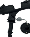 Cambridge Kayaks adjustable fishing rod holder with base mount and locking cap, designed for kayak installation.