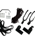Cambridge Kayaks kayak and SUP ceiling hoist storage system with pulleys, heavy duty straps, mounting brackets, rope and fixings, ideal for garage and shed roof storage in the UK