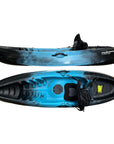 Cambridge Kayaks Neptune single sit on top kayak in black and blue fade, stable design for fishing, touring and recreational use