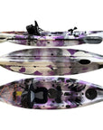 Cambridge Kayaks Zander single sit on top kayak in purple camo, stylish sit on top kayak for leisure, fitness and fishing