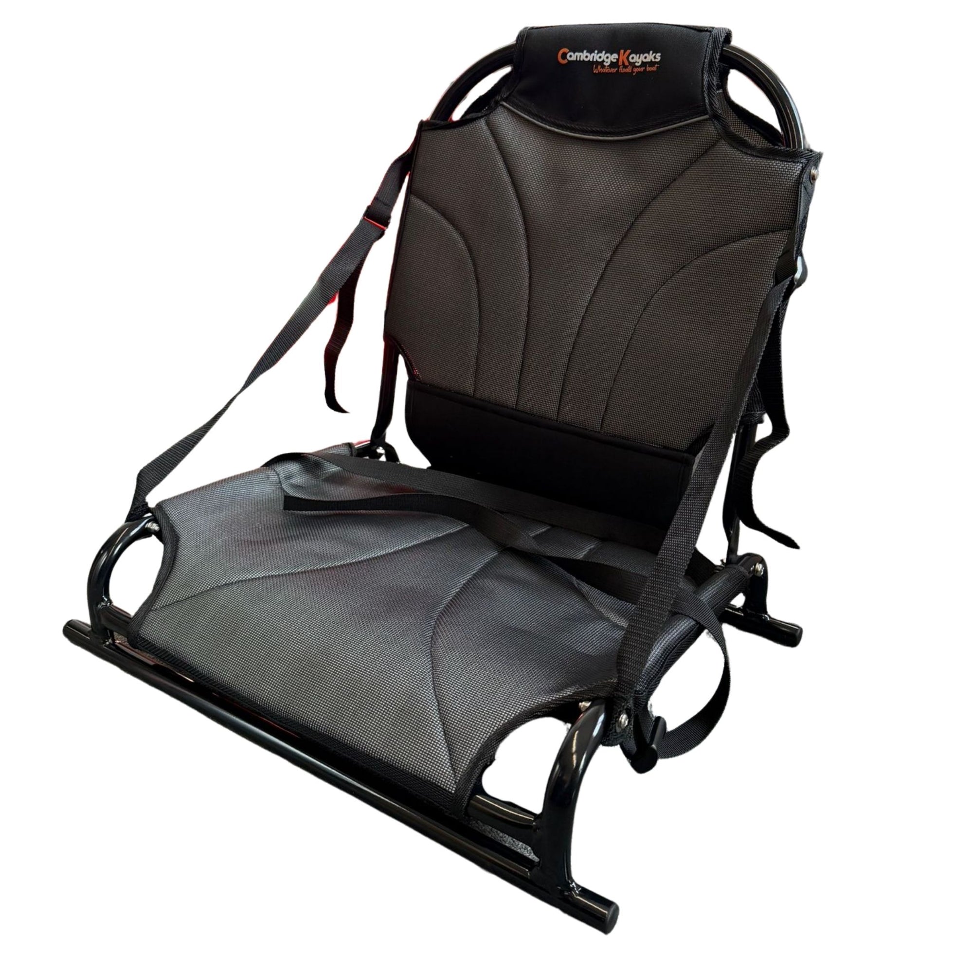 Kayak fishing chair with aluminium frame and high back support for long comfortable paddling sessions