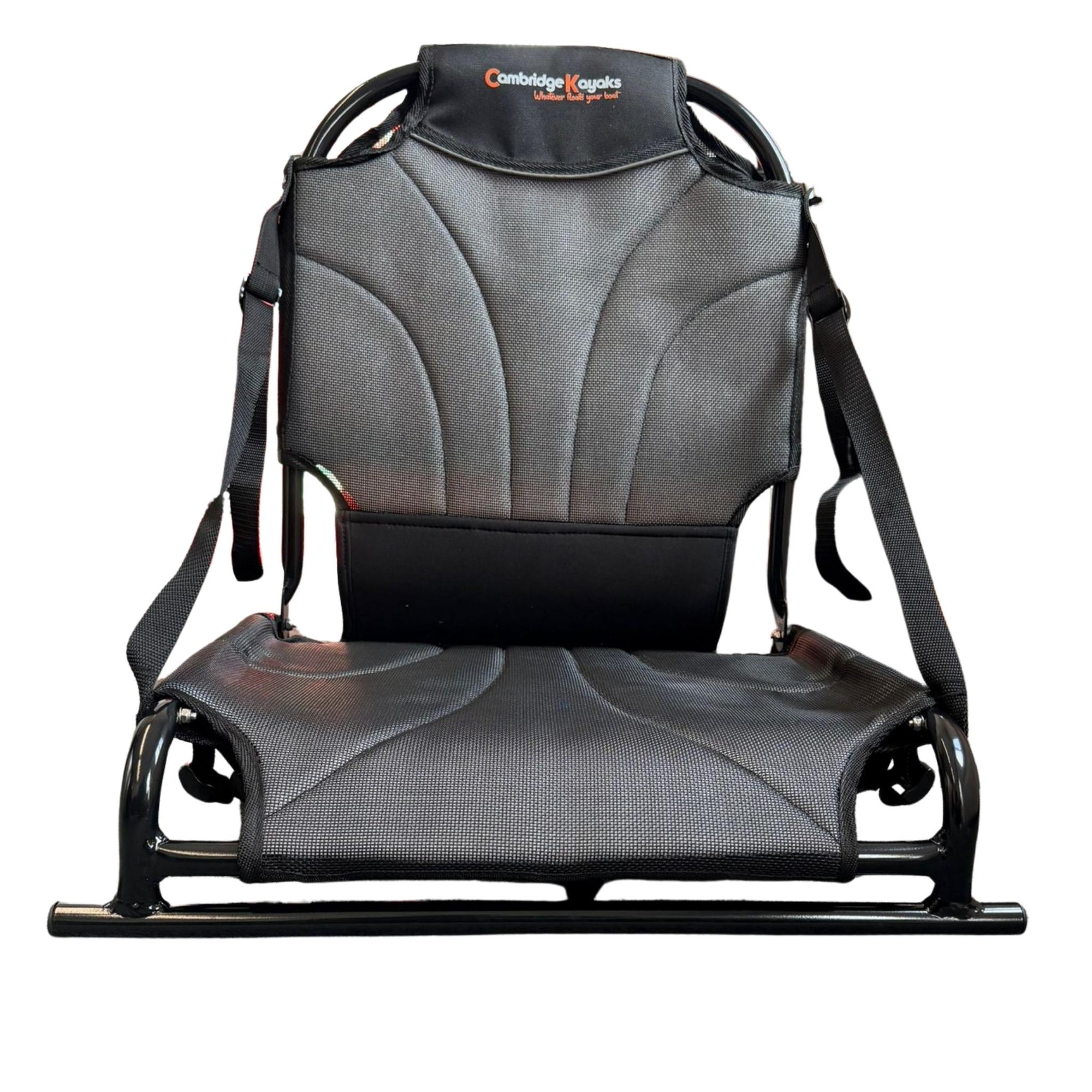 Upgraded kayak seat with high back support and padded base for improved comfort and stability