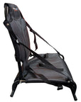 Kayak seat with frame and raised position for better support and comfort than standard seats