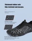 Water shoes with non slip rubber sole and drainage holes designed for grip, quick drying and outdoor water activities