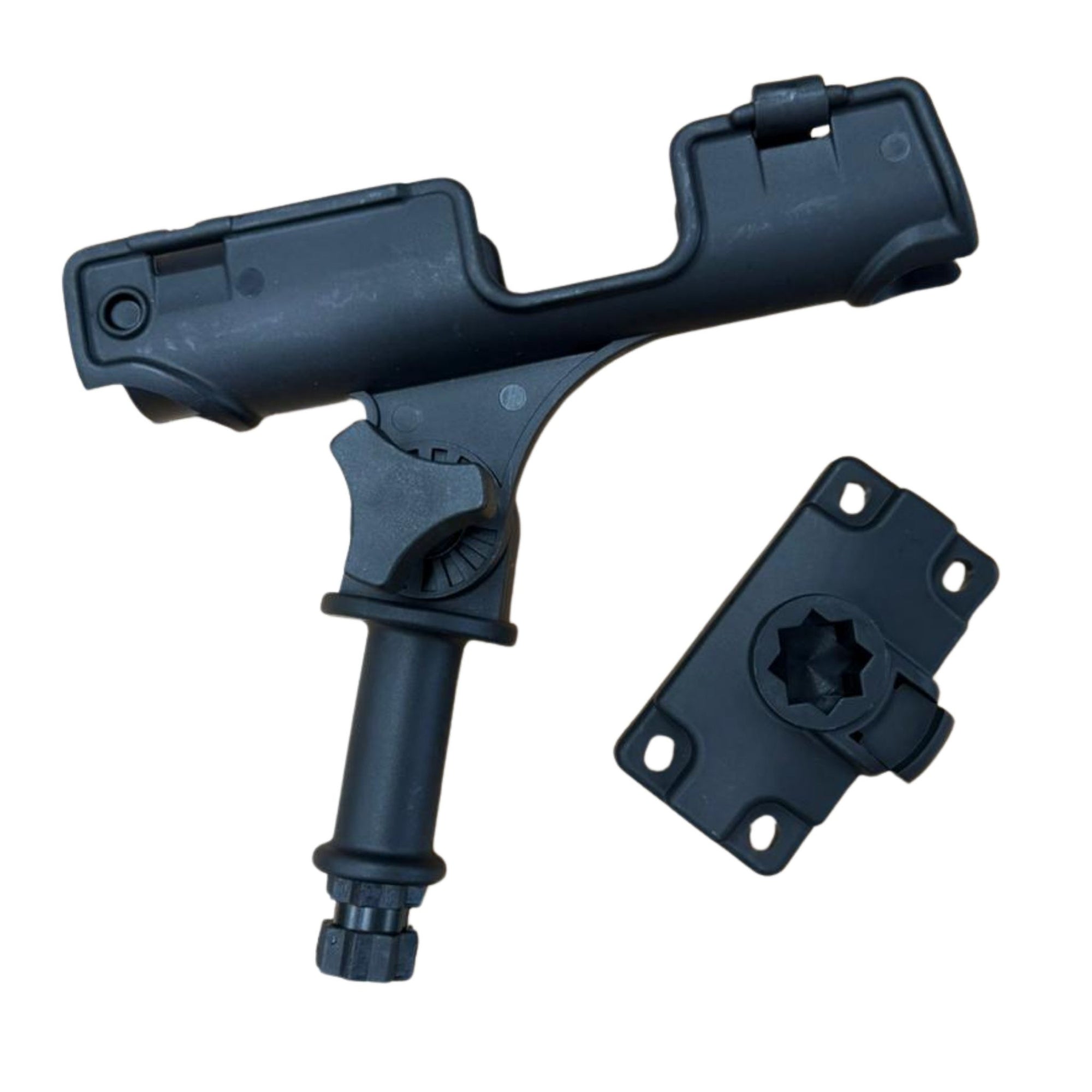 Rectangle kayak fishing rod holder with mounting base for fishing kayaks
