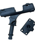Rectangle kayak fishing rod holder with mounting base for fishing kayaks