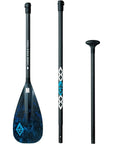 Clearance Zone 0021 Aquatone Advant Carbon Hybrid 3-Section Paddle TC-P200 SUP