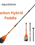 Clearance Zone 0022 Orange Aquatone Summit 3-piece Carbon Fibre SUP Paddle TC-P300