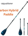 Clearance Zone 0021 Aquatone Advant Carbon Hybrid 3-Section Paddle TC-P200 SUP