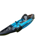 Single sit on top kayak with seat and storage for leisure and fishing