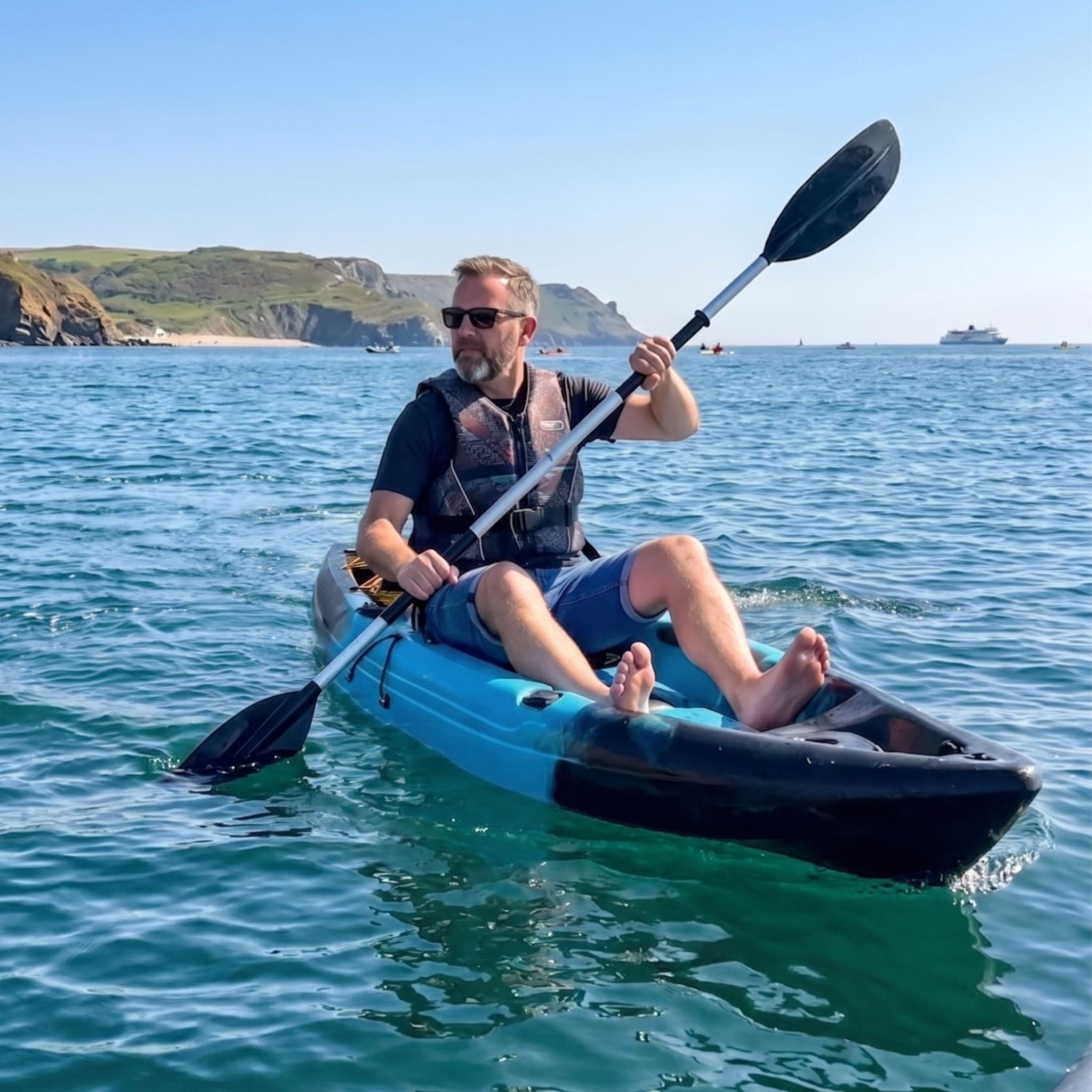 Zander single sit on top leisure or fishing kayak by cambridge kayaks