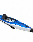 Cambridge Kayaks Voyagair 1 blue single inflatable touring kayak with paddle
