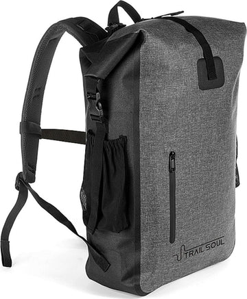 Grey and Black Cambridge Kayaks Dry Bag Backpack