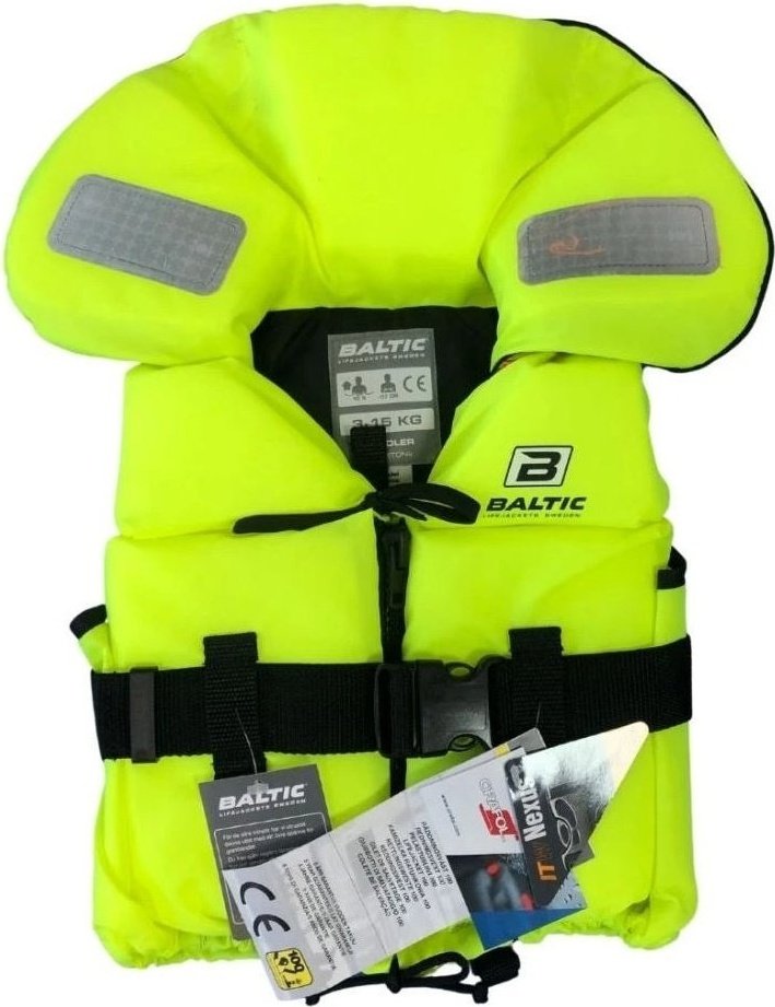 Baby Infant life jacket in yellow manufactured by baltic