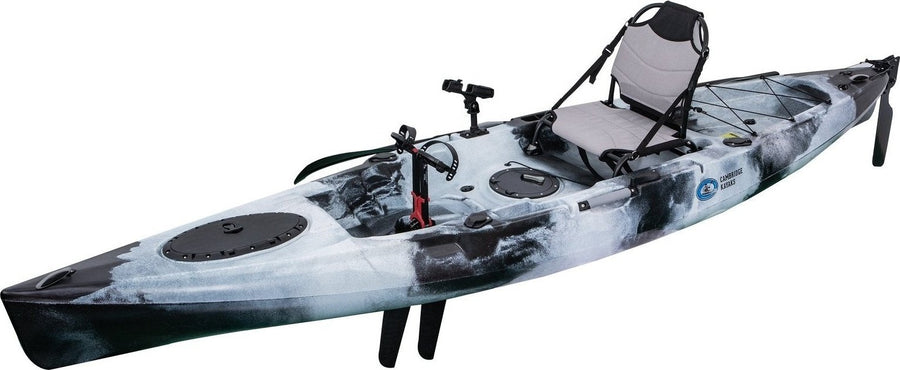 Sailfish Sea Fishing Kayak With Pro Pedal Drive System Black White Camo