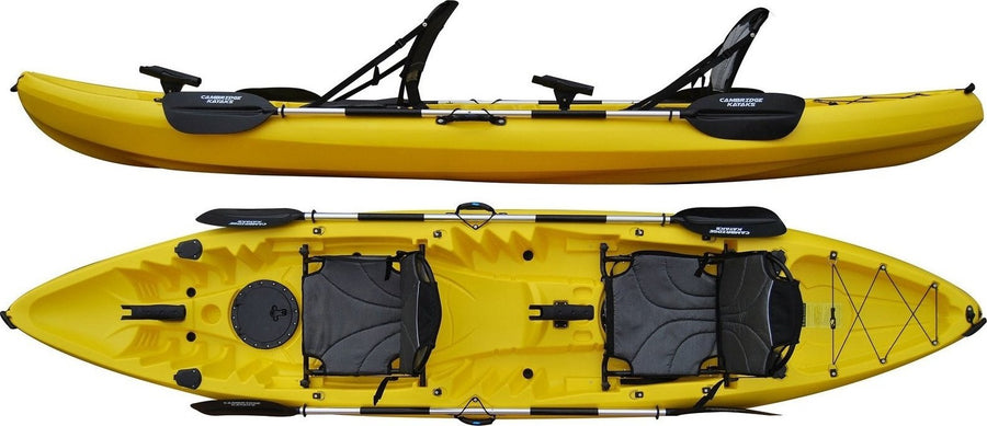 Cambridge Kayaks Double Sunfish Kayak with upgraqded chairs in Yellow