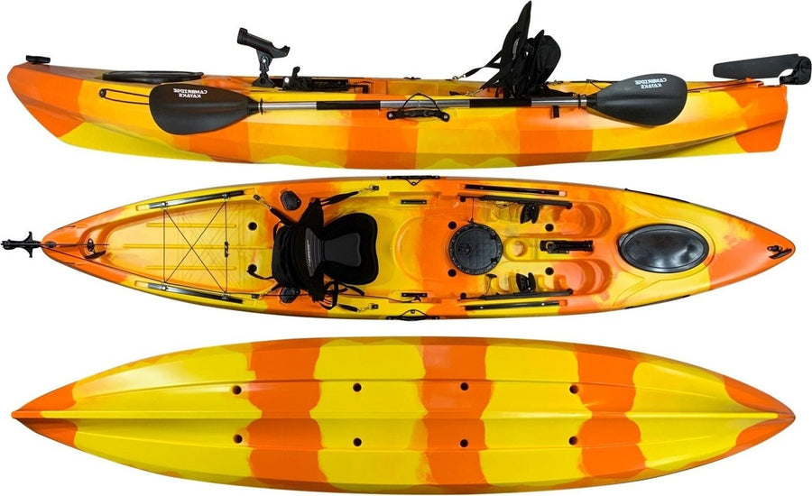 Cambridge Kayak Voyager Orange and Yellow Camo