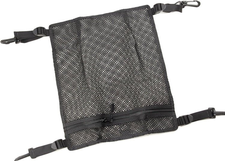 Black Mesh Deck Bag with plastic attachment clips