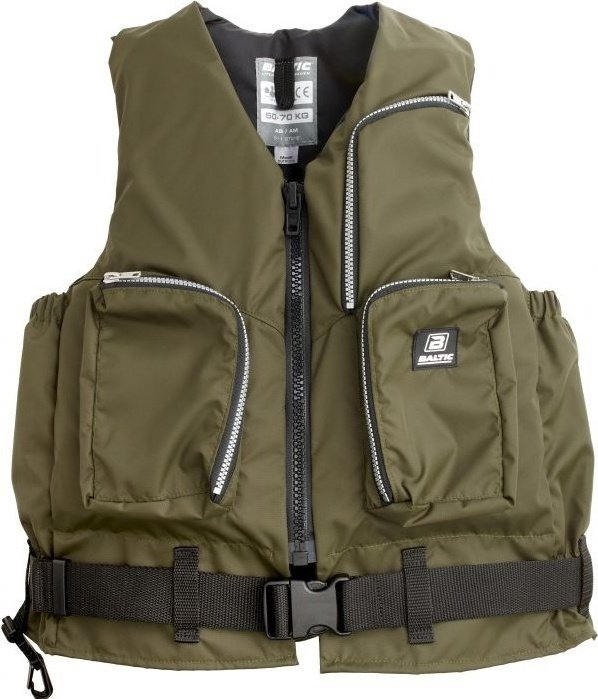 Cargo Green Bouyancy aid with zip from pockets manufactured by baltic